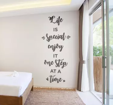 Wandtattoo Zitat Life Is Special - TenStickers