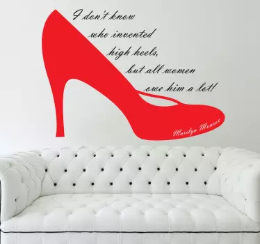 Wandtattoo Zitat Marilyn Monroe - TenStickers