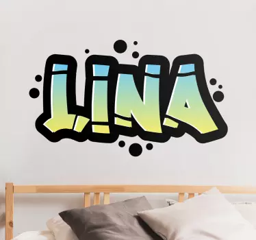 Wandtattoo zitat mit personalisiertem namen - TenStickers