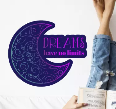 Wandtattoo zitat mondspruch design - TenStickers