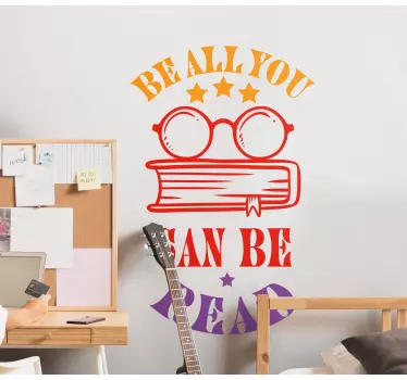 Wandtattoo zitat motivationsspruch lesen - TenStickers