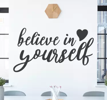 Wandtattoo zitat positive affirmation aussage - TenStickers