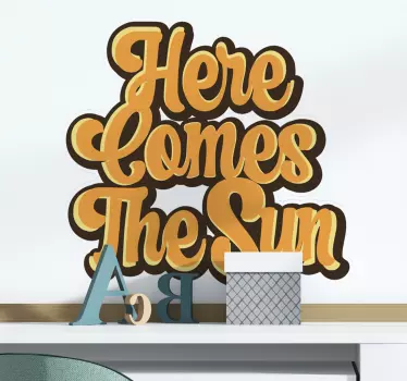 Wandtattoo zitat sonnige inspirierende worte - TenStickers