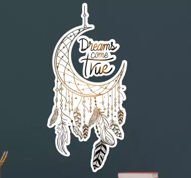 Wandtattoo zitat traumfänger mond - TenStickers
