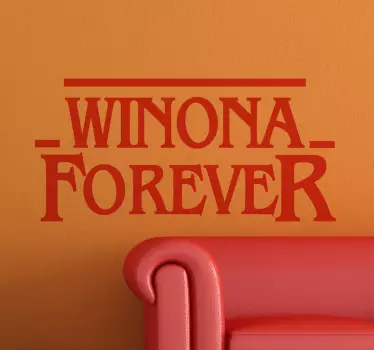 Wandtattoo zitat winona fÜr immer - TenStickers