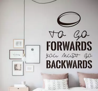Wandtext To go forwards - TenStickers