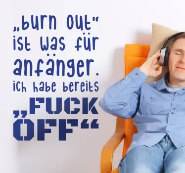 Wandttattoo Fuck Off - TenStickers