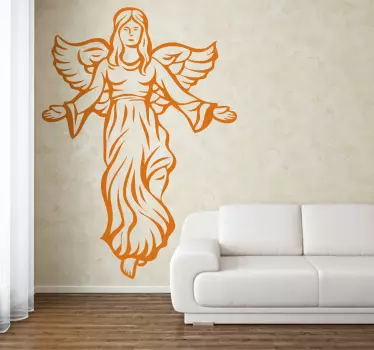 Weihnachtsengel Aufkleber - TenStickers