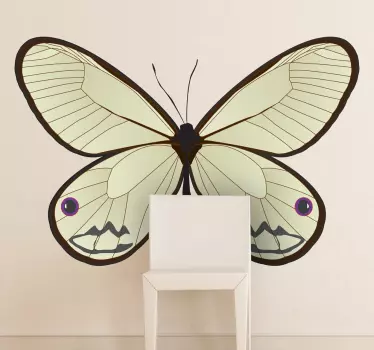 Wandtattoo Schmetterling weiß - TenStickers