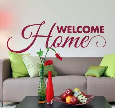Welcome Home Sticker - TenStickers