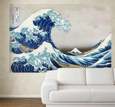 Welle Kanagawa Aufkleber - TenStickers