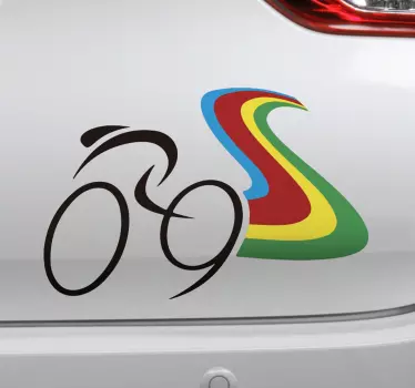 Weltmeister radauto aufkleber - TenStickers