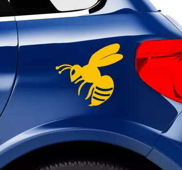Wespe Insekt Auto Vinyl Aufkleber - TenStickers