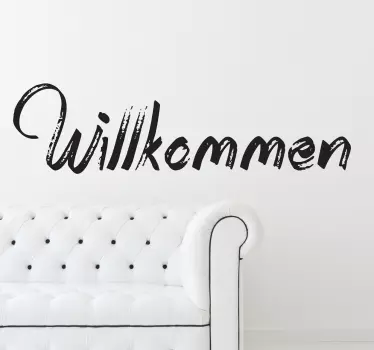 Willkommen Wandtattoo - TenStickers