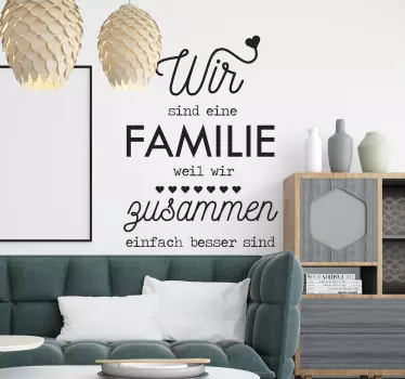 Wandtattoo Sprüche Familie - TenStickers