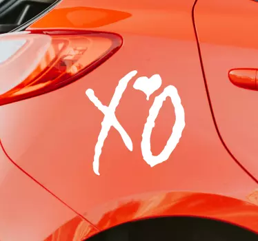 Xo weeknd Autoaufkleber - TenStickers