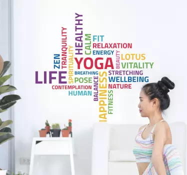 Yoga Konzepte Wandtattoo - TenStickers