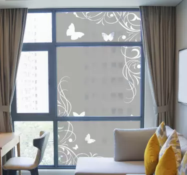 zarte schmetterlinge Fenster Aufkleber - TenStickers