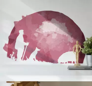 Ziege peter silhouette wandaufkleber - TenStickers