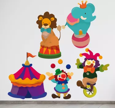 Zirkus Motive Aufkleber - TenStickers