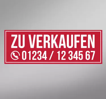 Zu verkaufen Aufkleber - TenStickers