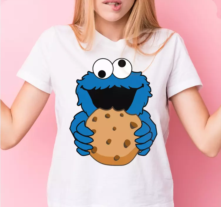 Cookie monster individuelles T-Shirt - TenStickers