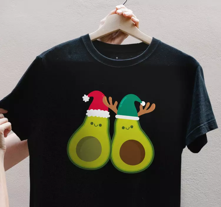 Avocado-weihnachts-t-shirt - TenStickers