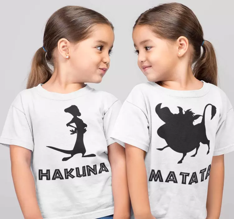 Hakuna matata kinder t-shirt - TenStickers
