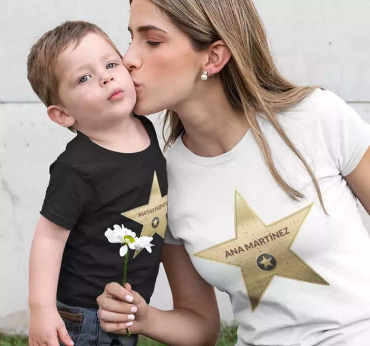 Hollywood star eltern und kinder t-shirt - TenStickers