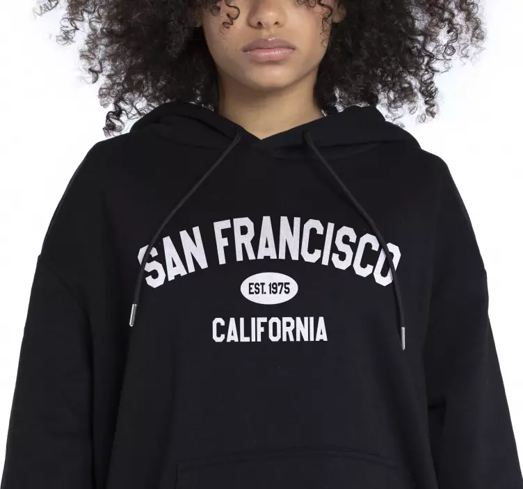 Hoodie der universität von san francisco - TenStickers