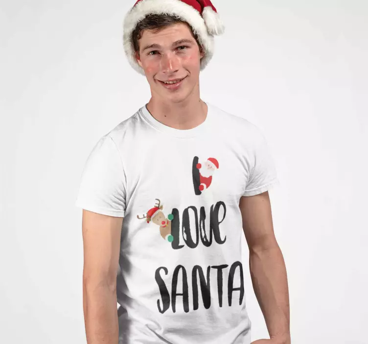 I love Santa T-shirt weihnachten - TenStickers