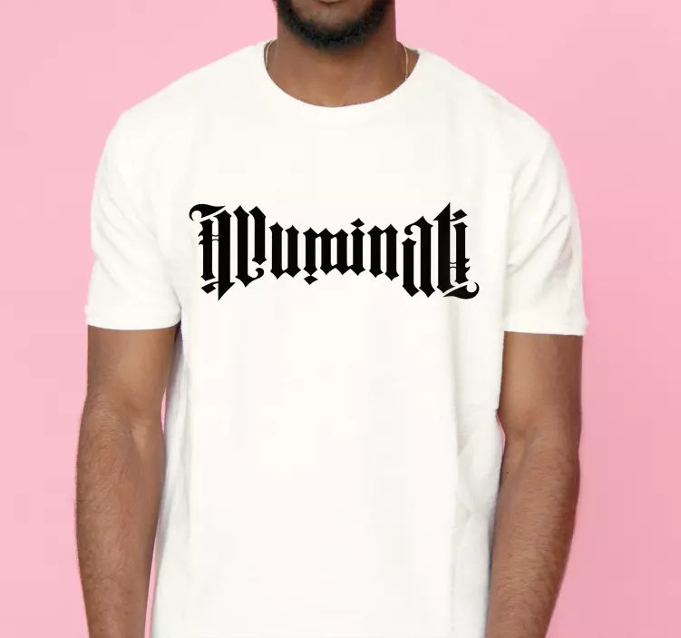 Illuminati ambigramm individuelles T-Shirt - TenStickers