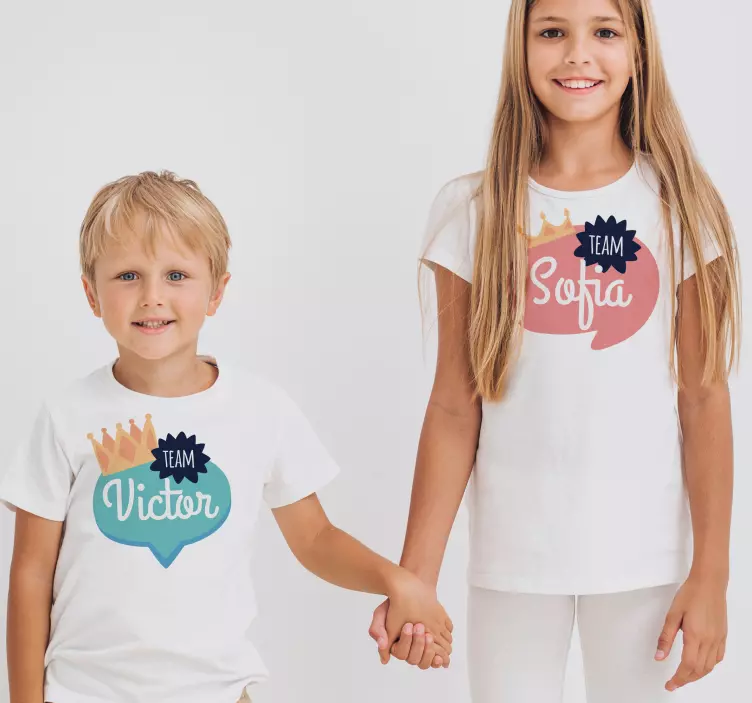 Kinder T Shirt Blasen mit Namen - TenStickers