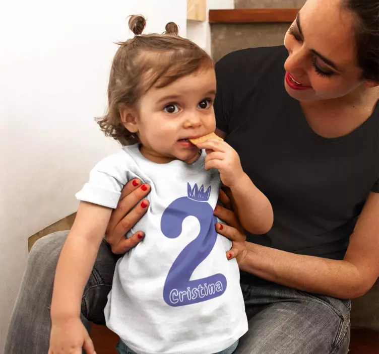 Geburtstag T-shirt mit namen und nummer - TenStickers