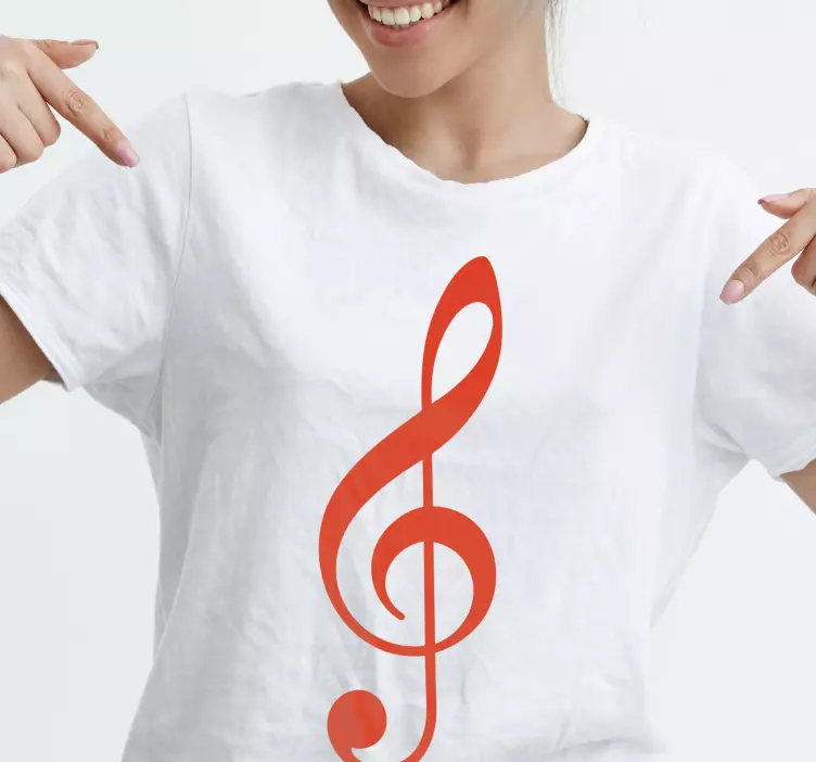 Original T Shirt musiknote - TenStickers