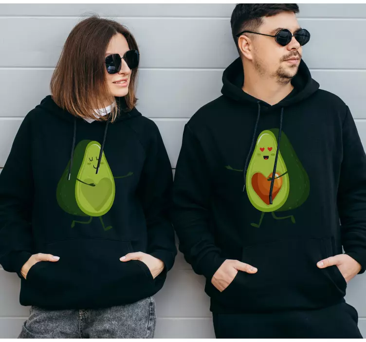 Paar Kapuzenpullover Avocados - TenStickers
