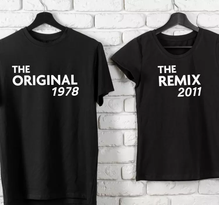 Vater Sohn T Shirt El original y el remix - TenStickers