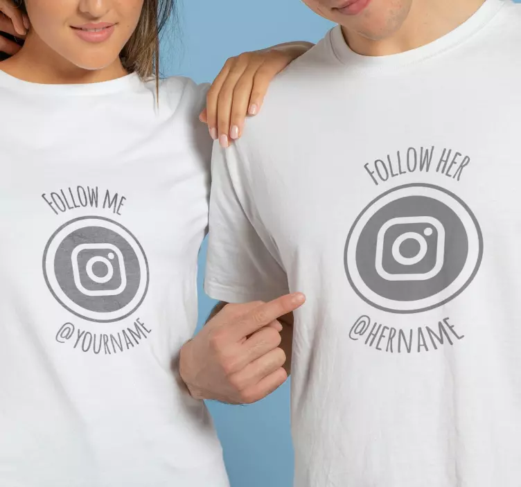 pärchen t shirts Influencer - TenStickers