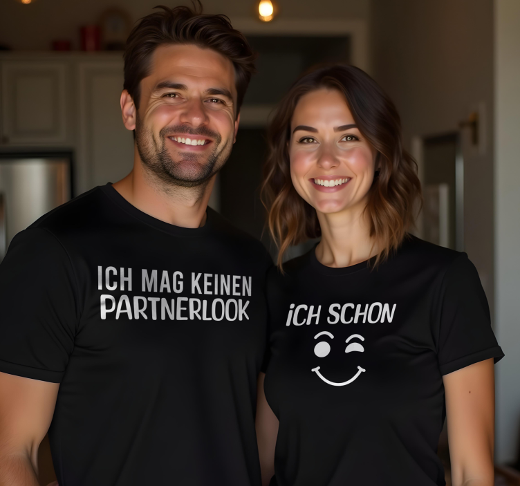 Pärchen T Shirts ich mag den partnerlook nicht, ich mag ihn - TenStickers