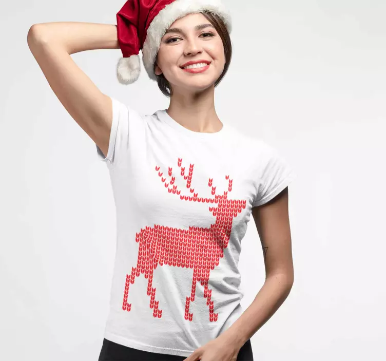 Weihnachten T-shirt rentier - TenStickers