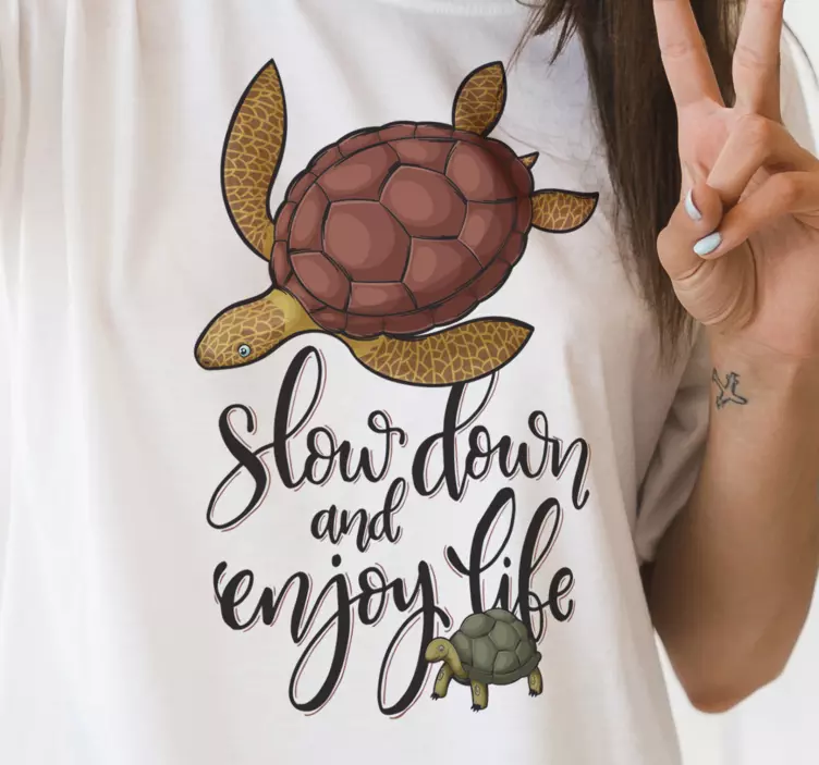 T-Shirt Tier Vielzahl von Schildkröten - TenStickers
