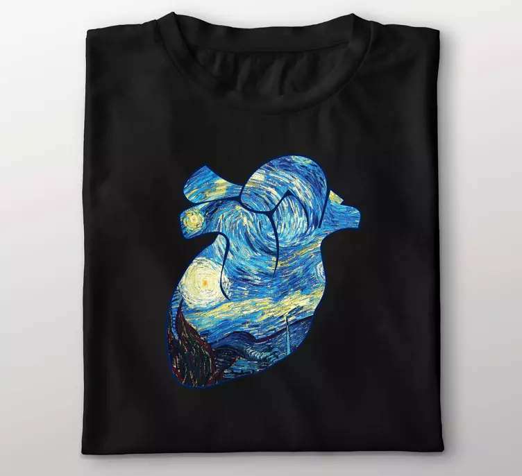 Sternenklares nacht vincent van gogh inspiriertes T-Shirt - TenStickers