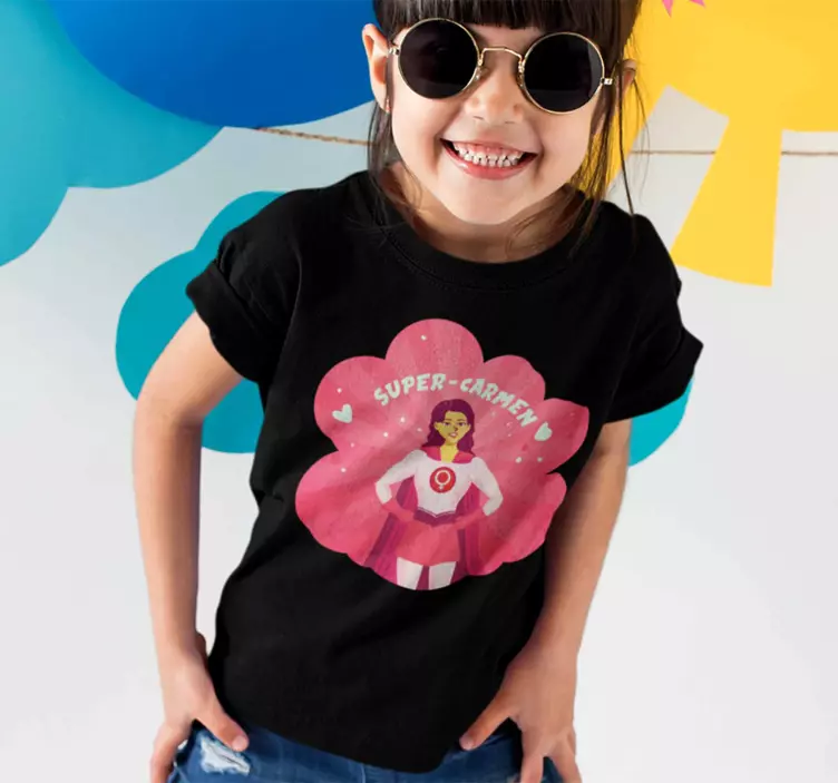 Superfrau mit namen T-shirt - TenStickers