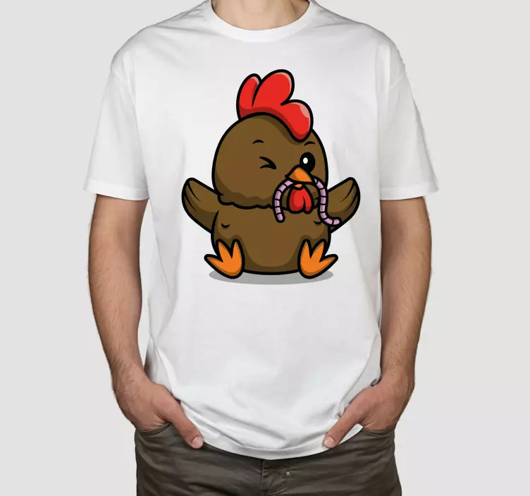 Süßes hahn huhn individuelles T-Shirt - TenStickers