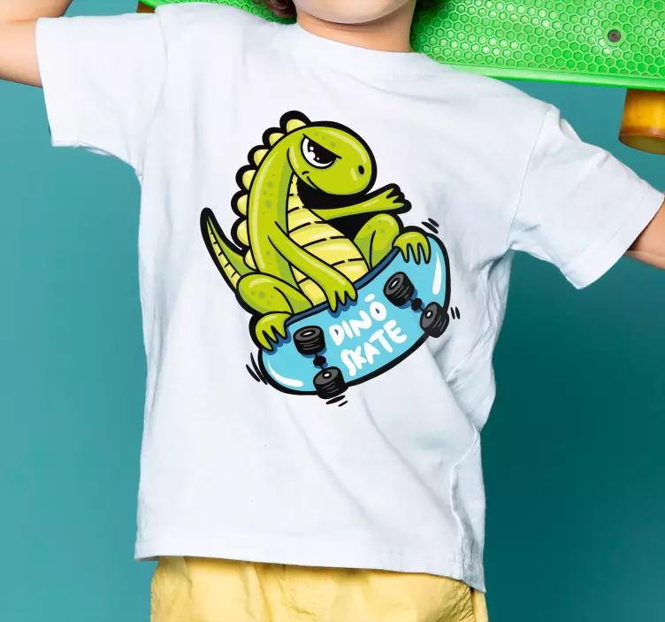 Beute skater t-rex cartoon individuelles T-Shirt - TenStickers