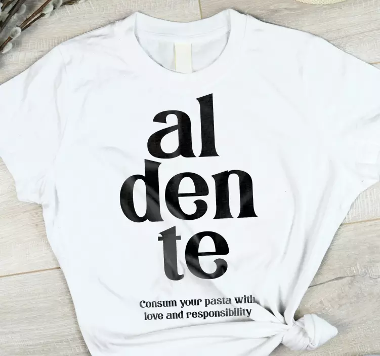 "al dente" individuelles T-Shirt - TenStickers