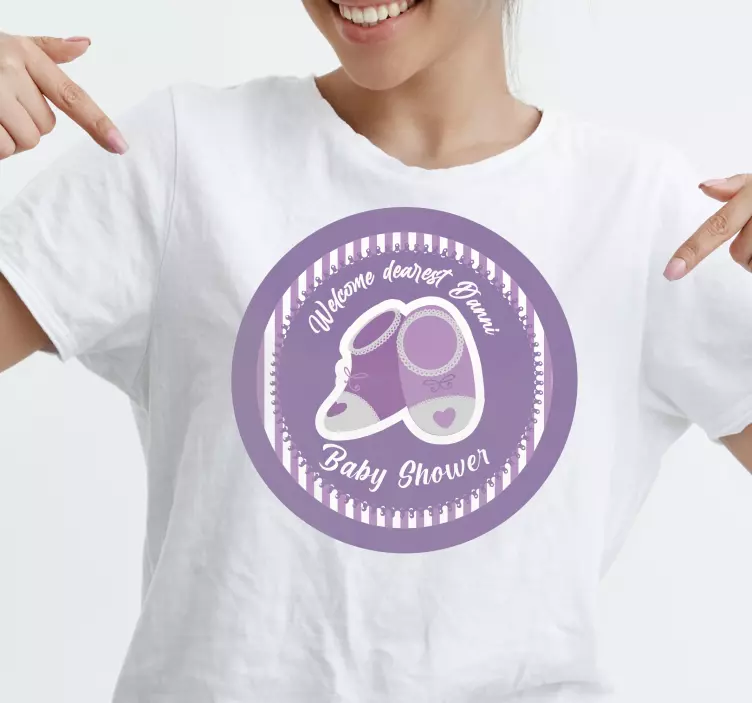 T-Shirt Baby begrüßungseinladung - TenStickers