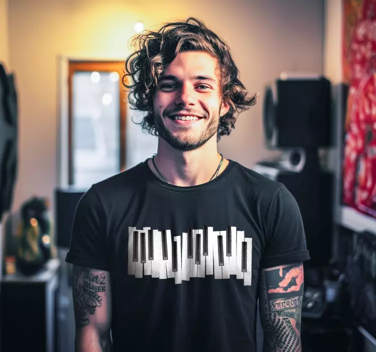 T-Shirt Klavier Tastatur Keyboard - TenStickers