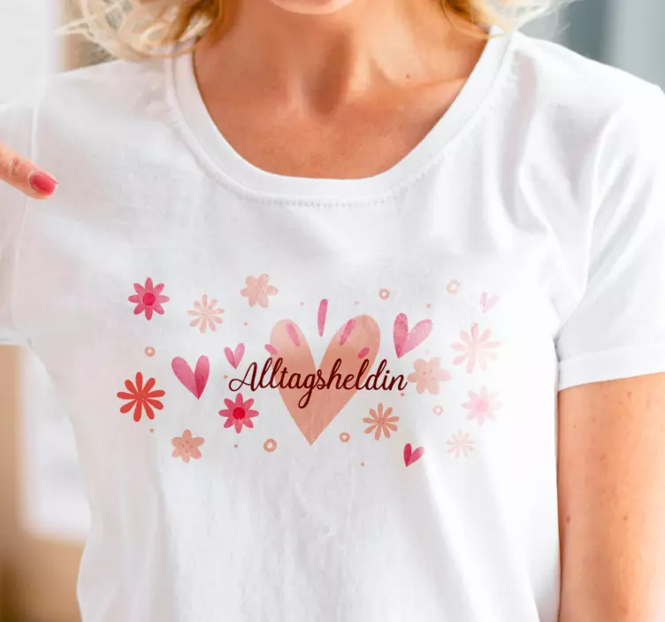 Muttertag T Shirt Herzen inspirierend - TenStickers