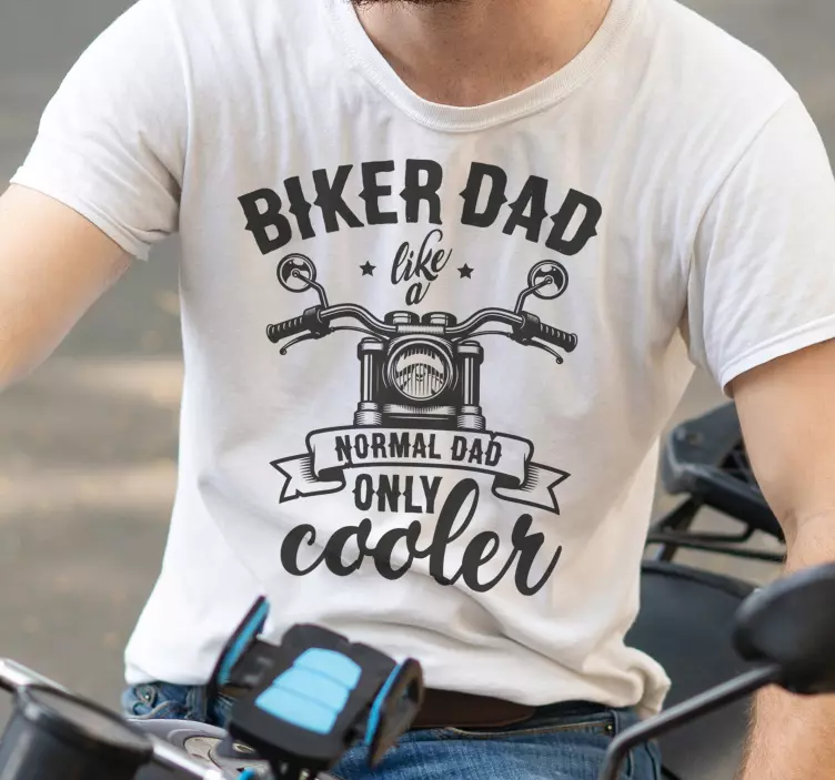Vatertag T Shirt Biker-vater - TenStickers